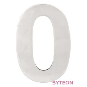 Klasszikus acél házszám, 0