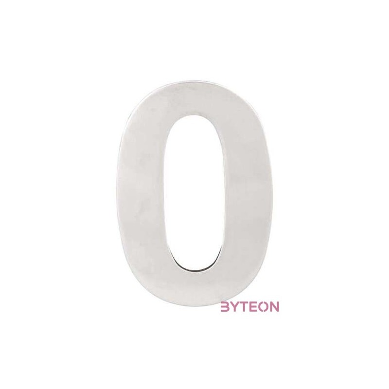 Klasszikus acél házszám, 0