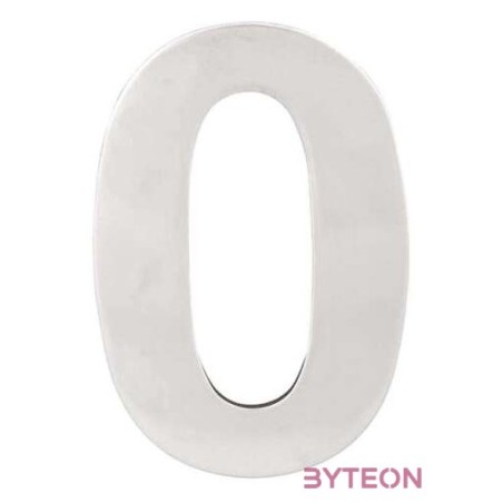 Klasszikus acél házszám, 0