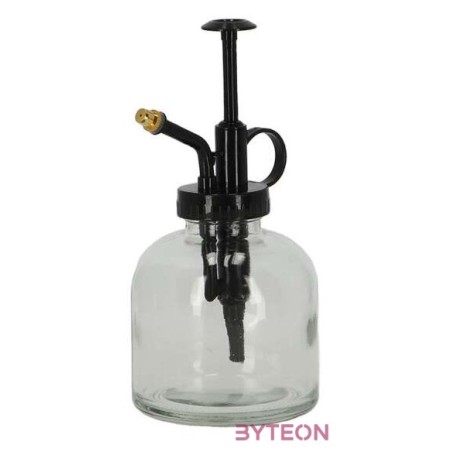Üveg növénypermetező, fekete fejjel, 0,2 literes