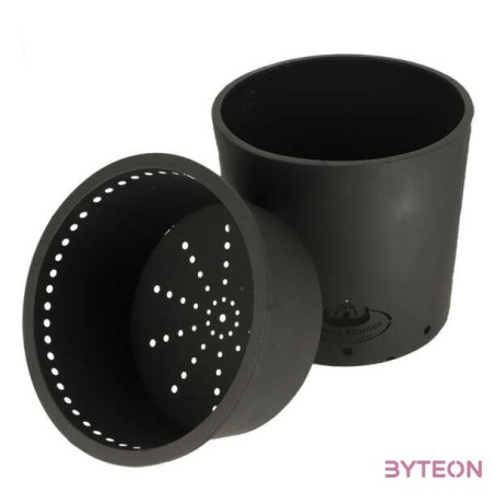 Két részes dupla falú fém tűzrakó, 39 cm átmérőjű