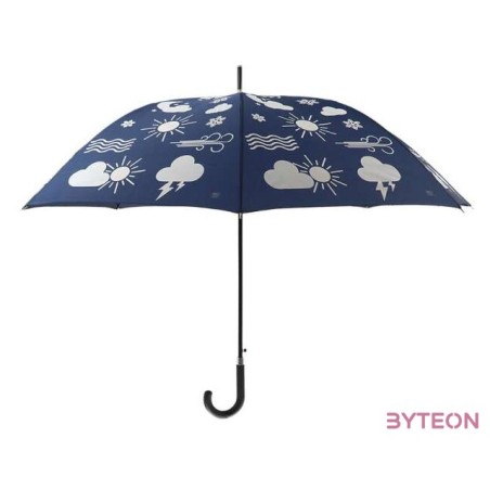 Esőre színváltós felhő mintás esernyő, 116,5 cm átmérőjű