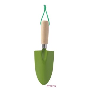 Fém kézi ásó, akasztóval, zöld