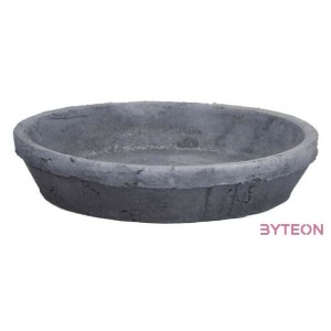 Terrakotta alátét, kerek, szürke