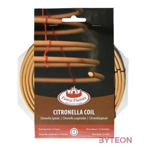 Citronella függő szúnyogriasztó spirál, 11,5 cm