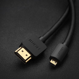 UGREEN micro HDMI - HDMI kábel, 4K 3D, 2m (fekete)