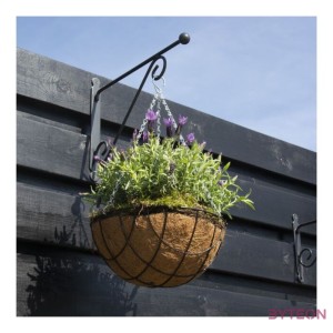 Kovácsoltvas virágtartó konzol, 19 cm