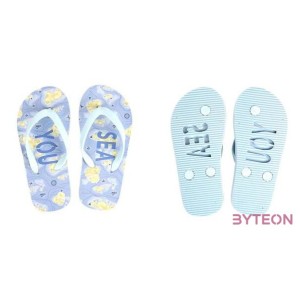 Tengerpart mintás flip-flop papucs gyerekeknek 25, Sea You felirattal