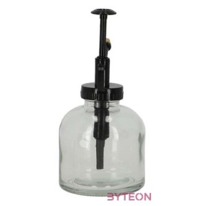 Üveg növénypermetező, fekete fejjel, 0,2 literes