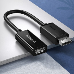 UGREEN MM137 DisplayPort kábel (dugó) - 4K HDMI (aljzat) adapter(fekete)