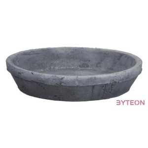 Terrakotta alátét, kerek, szürke