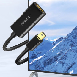 UGREEN mini DisplayPort - 4K HDMI adapter (fekete)