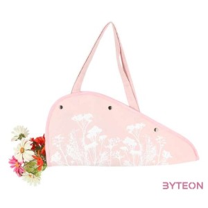 Mezei virág mintás virágtartó táska, pink