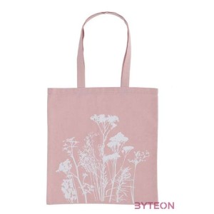 Mezei virág mintás bevásárlós táska, pink
