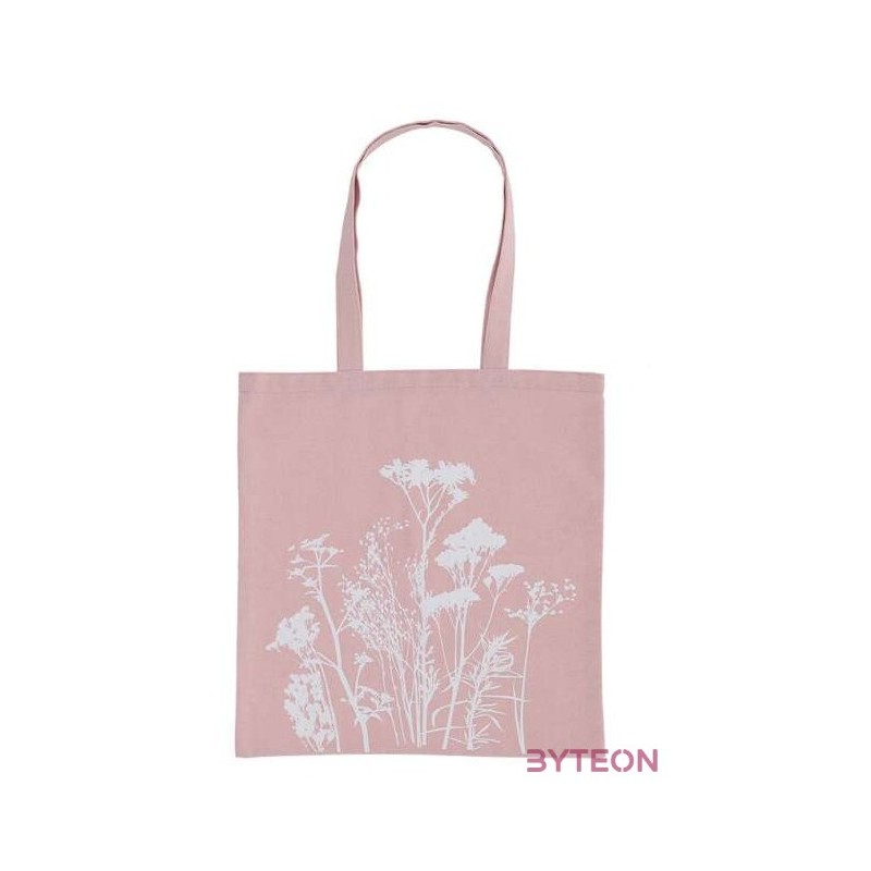 Mezei virág mintás bevásárlós táska, pink