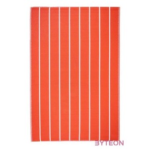 Csíkos kültéri szőnyeg, 120 x 180 cm, piros