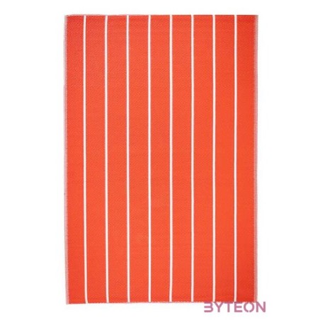 Csíkos kültéri szőnyeg, 120 x 180 cm, piros
