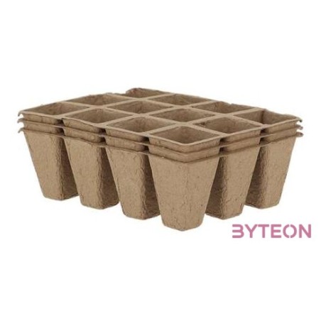 Biológiailag lebomló papír palántanevelő tálca, ültető szett, 3 db-os, S
