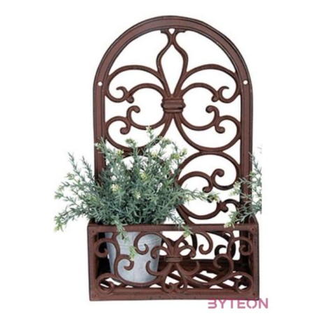 Öntöttvas fali virágtartó, kerek