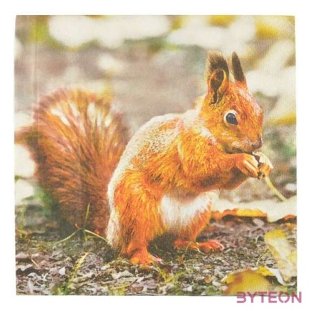 Madaras és mókusos szalvéta