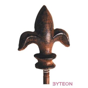 Öntöttvas növénytámasztó pálca, liliom, 125 cm