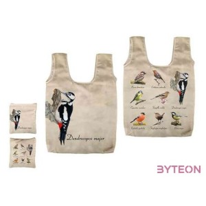 Összehajtható madaras táska, 47 x 50 cm