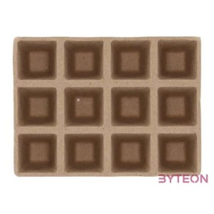 Biológiailag lebomló papír palántanevelő tálca, ültető szett, 3 db-os, S