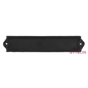 Öntöttvas Beware of the cat tábla, 25 cm