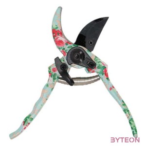 Rózsa mintás metszőolló, 20 cm