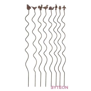 Öntöttvas növénytámasztó pálca, liliom, 125 cm