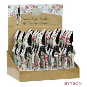 Rózsa mintás metszőolló, 20 cm