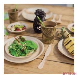 Fa étkészlet szett, 24 db-os