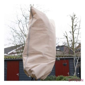 Levegő, fény és csapadék áteresztő fagyvédő huzat, növénytakaró, zipzárral és összehúzó madzaggal, 120x180 cm