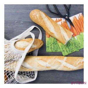 Retró bevásárló táska, törtfehér