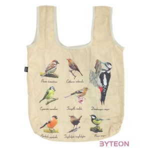 Összehajtható madaras táska, 47 x 50 cm