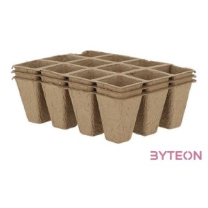 Biológiailag lebomló papír palántanevelő tálca, ültető szett, 3 db-os, S