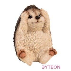 Fülét befogó, nem hall, süni polyresin szobor, A típus, kültéri és beltéri dekorációs kiegészítő