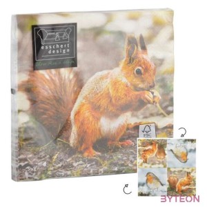 Madaras és mókusos szalvéta