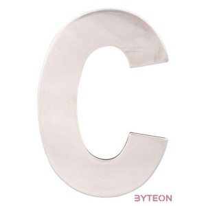 Klasszikus acél házszám, C