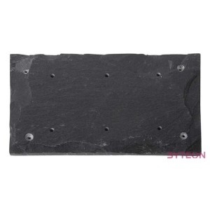 Házszámtartó pala lemez, hármas