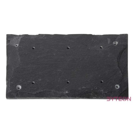 Házszámtartó pala lemez, hármas