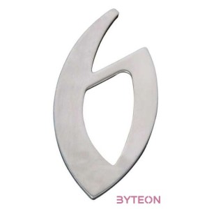 Modern acél házszám, 6