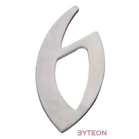 Modern acél házszám, 6