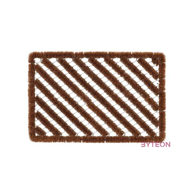 Drót fonásos kókuszrost lábtörlő, 60 x 40 cm