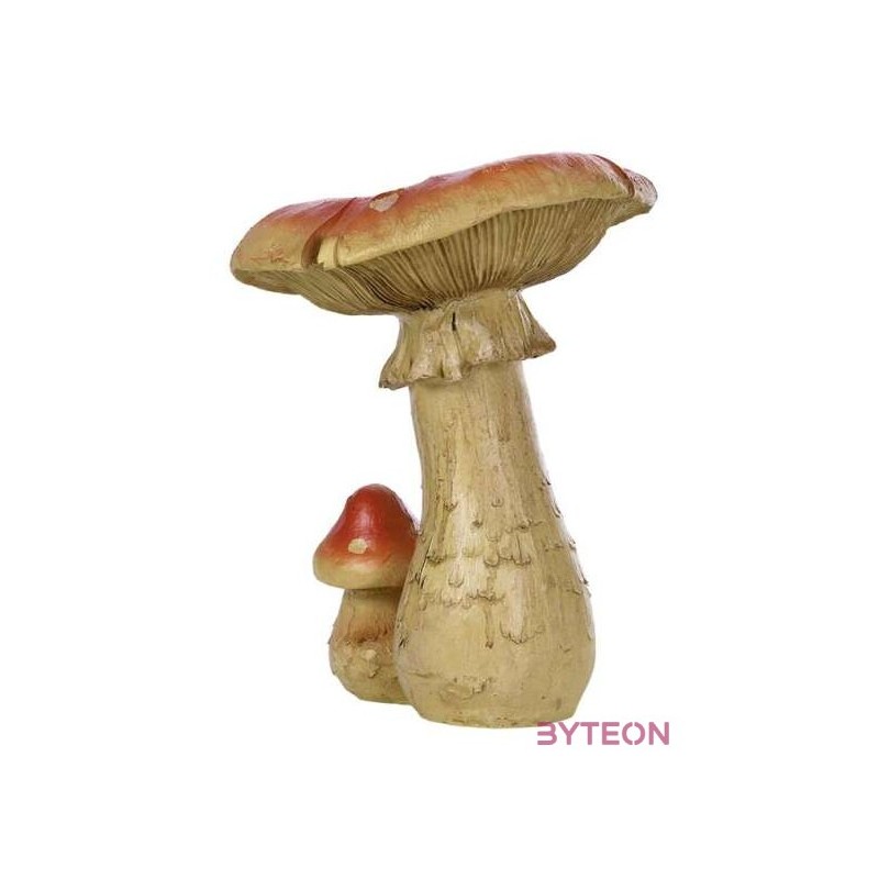 Laska gomba polyresin szobor, L, kültéri és beltéri dekorációs kiegészítő
