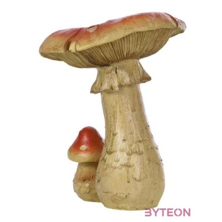 Laska gomba polyresin szobor, L, kültéri és beltéri dekorációs kiegészítő