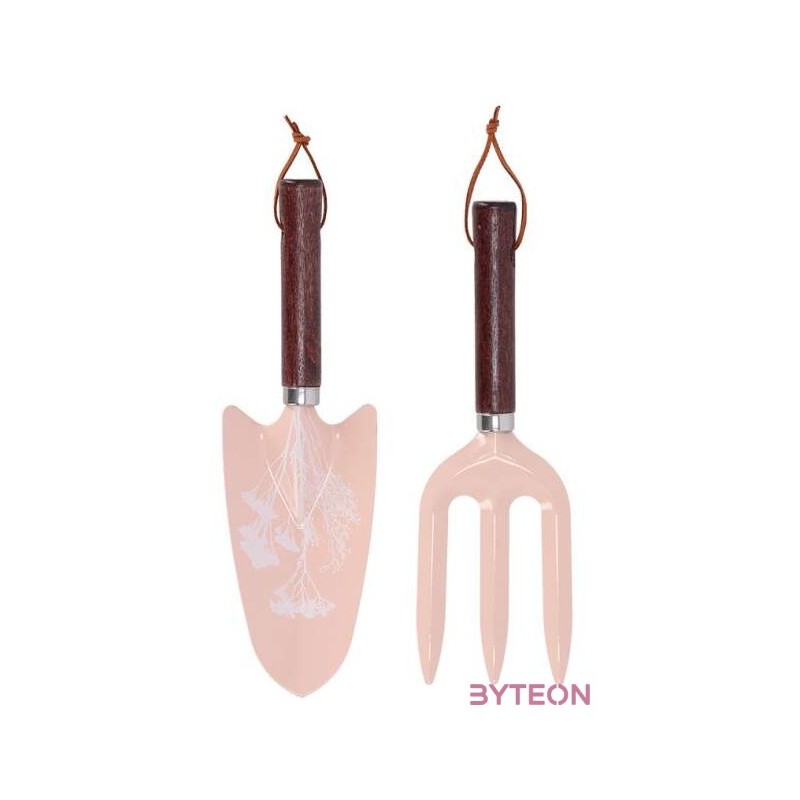 Mezei virág mintás kerti eszköz szett, pink