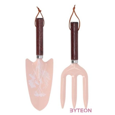 Mezei virág mintás kerti eszköz szett, pink