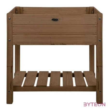 Fából készült magaságyás, barna, 78 x 40 cm