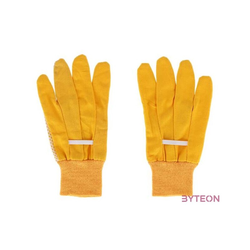 Kerti kesztyű, 23 cm, sárga